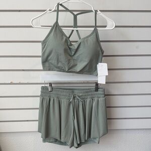 Women's Sage Green Intimate Set